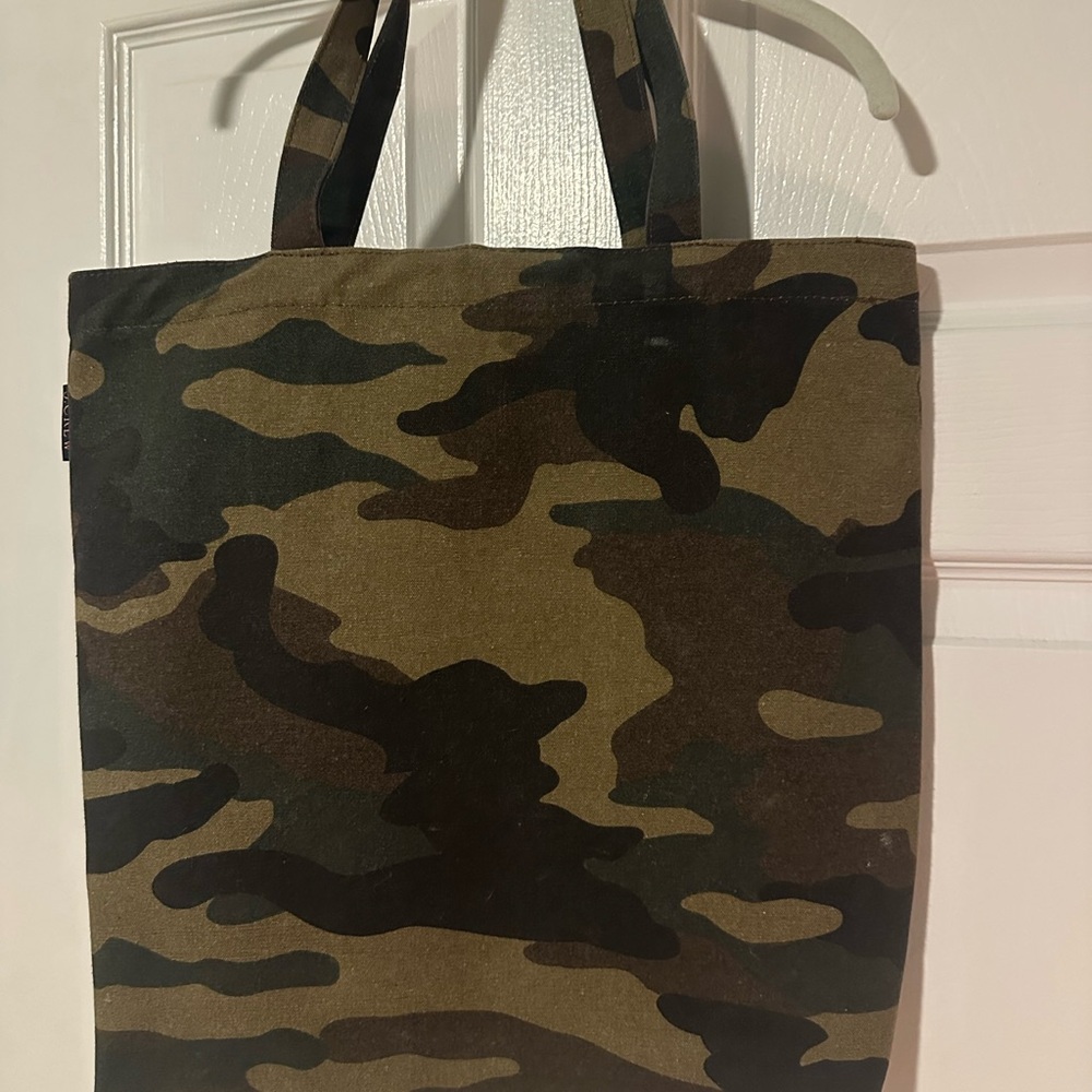 J Crew Camouflage Tote Bag